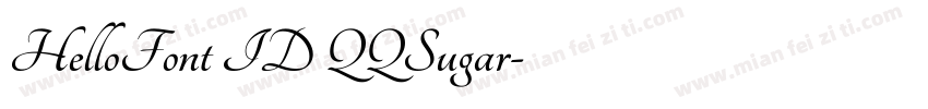 HelloFont ID QQSugar字体转换